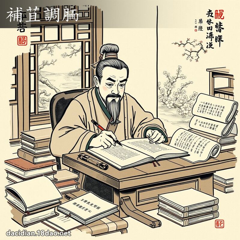 补苴调胹 - 国语大辞典配图