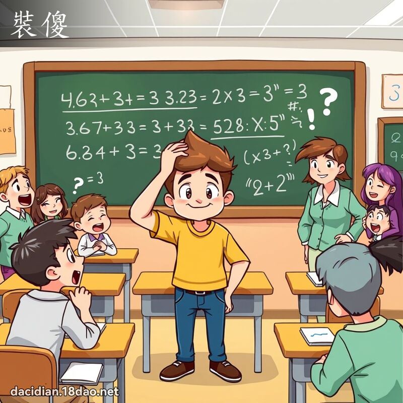 装傻 - 国语大辞典配图