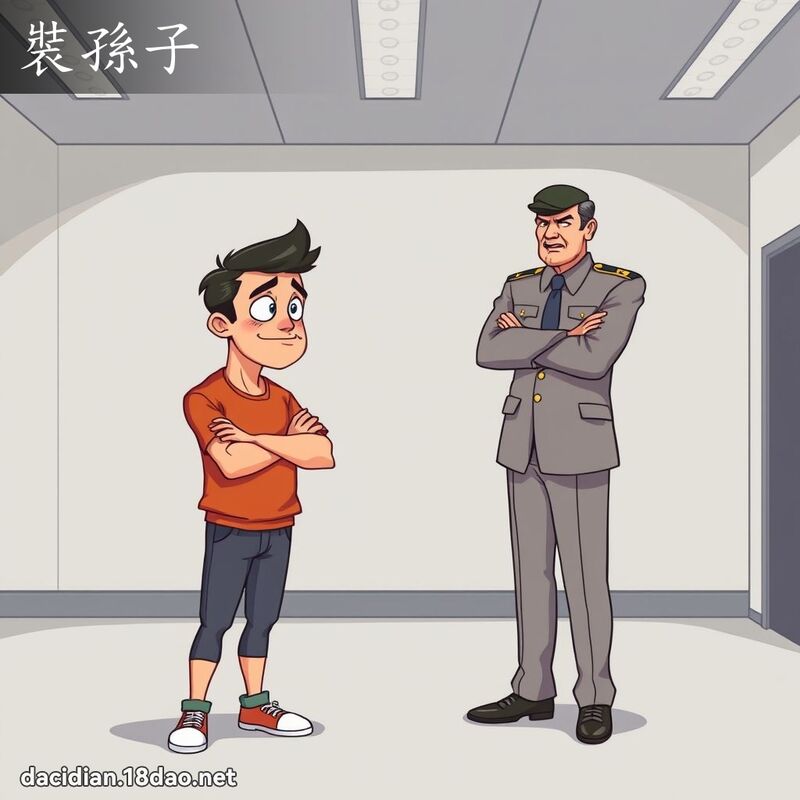 裝孫子 - 國語大辭典配圖