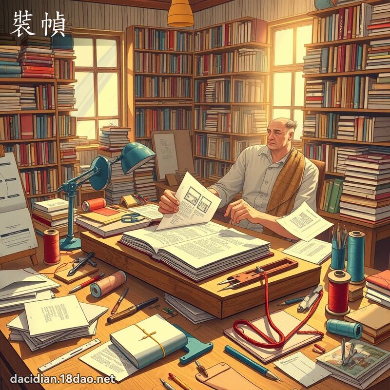 裝幀 - 國語大辭典配圖