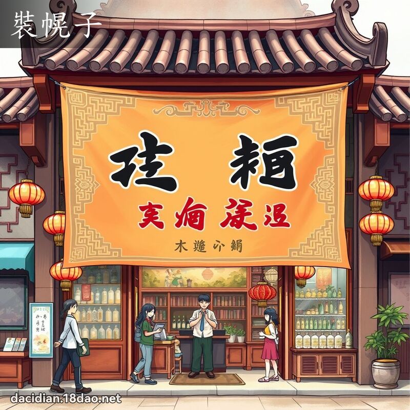 裝幌子 - 國語大辭典配圖