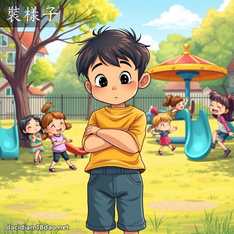 裝樣子 - 國語大辭典配圖