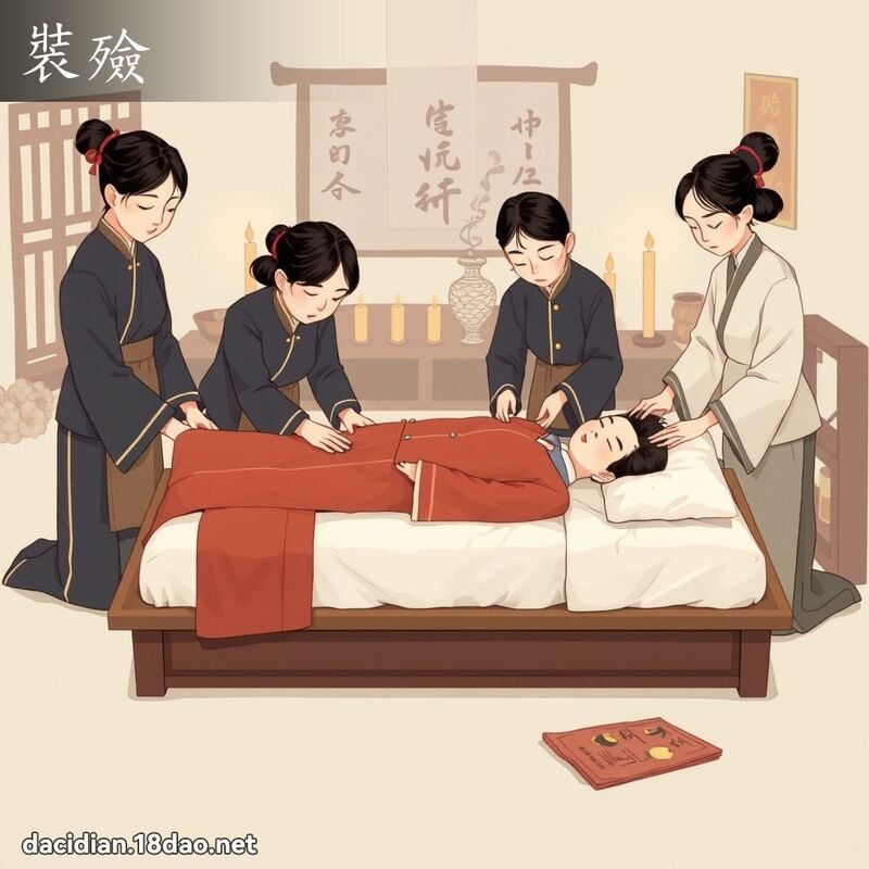 裝殮 - 國語大辭典配圖