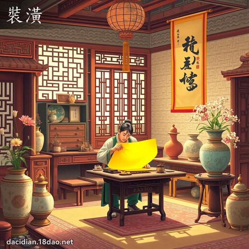 裝潢 - 國語大辭典配圖