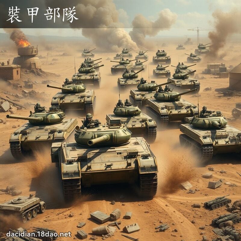 裝甲部隊 - 國語大辭典配圖
