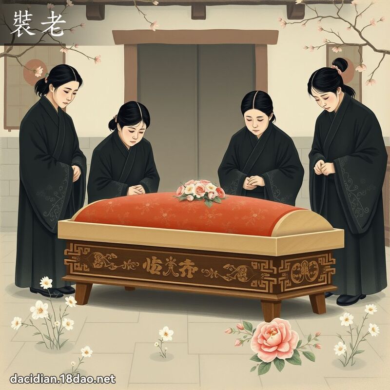裝老 - 國語大辭典配圖
