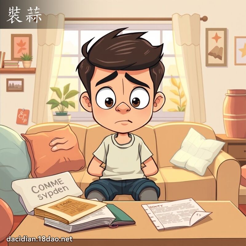 裝蒜 - 國語大辭典配圖