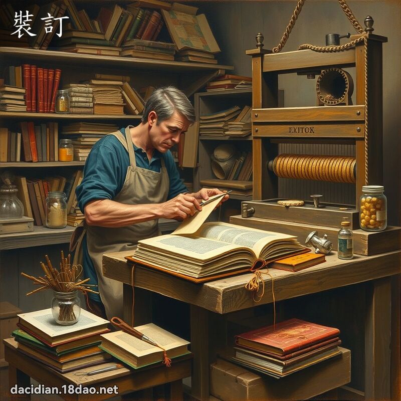 裝訂 - 國語大辭典配圖