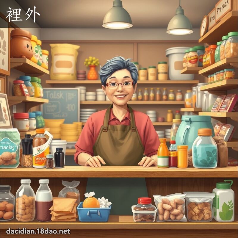 裡外 - 國語大辭典配圖