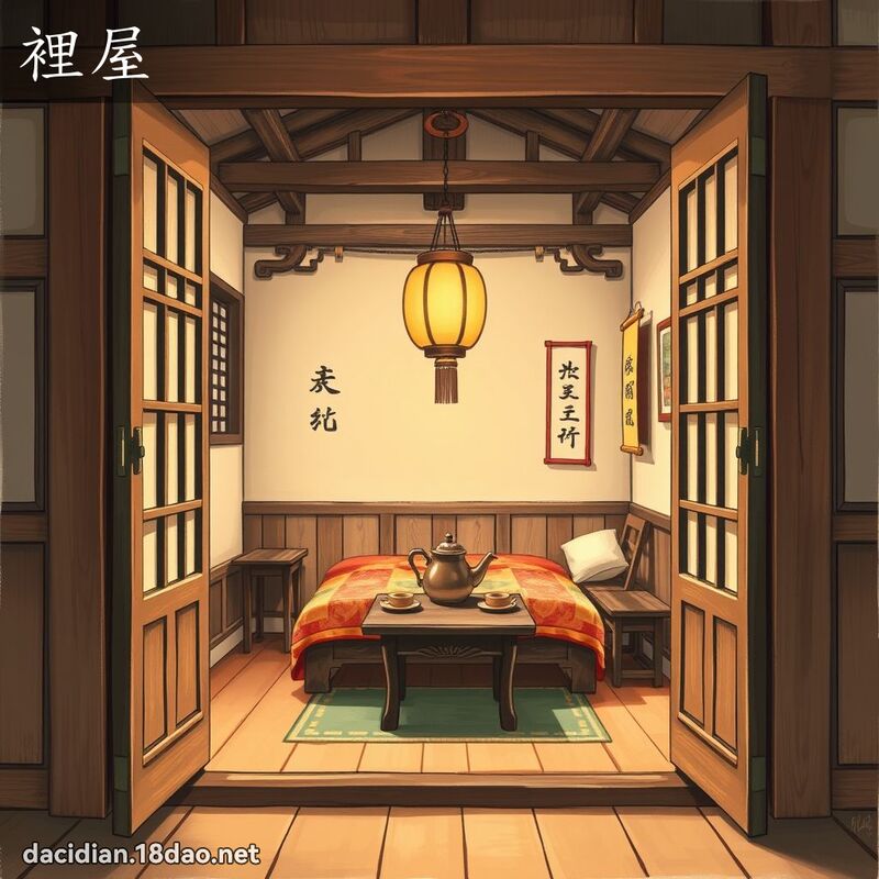 裡屋 - 國語大辭典配圖