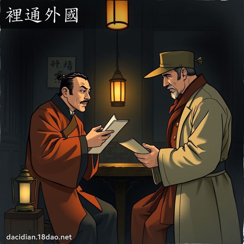里通外国 - 国语大辞典配图
