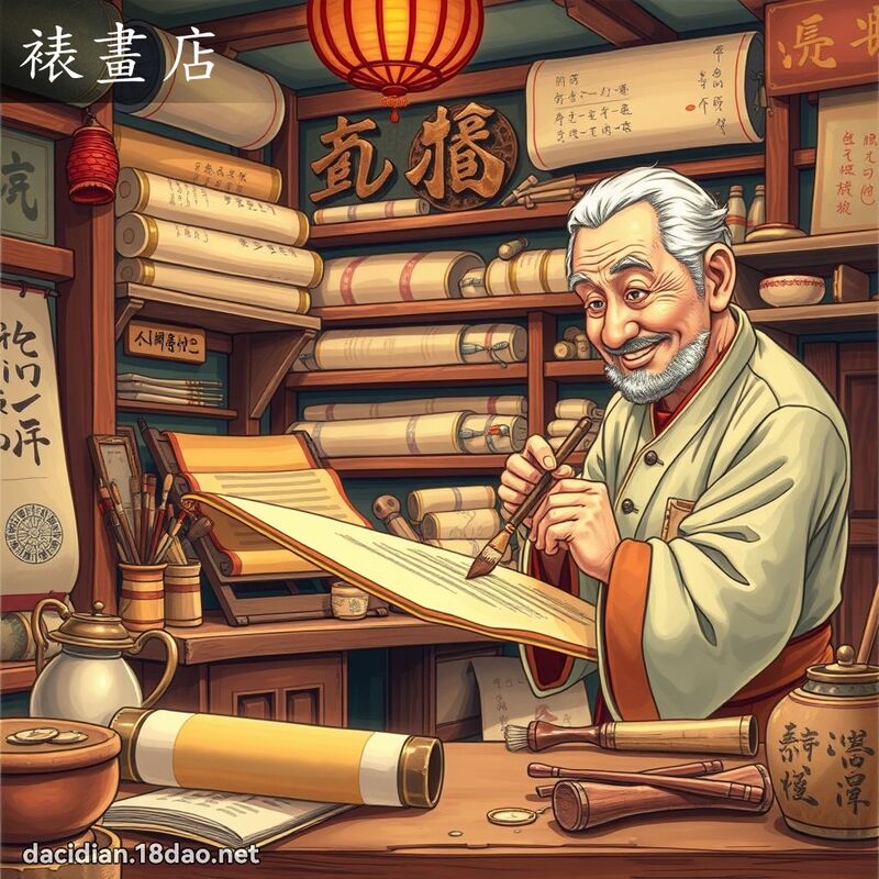裱畫店 - 國語大辭典配圖