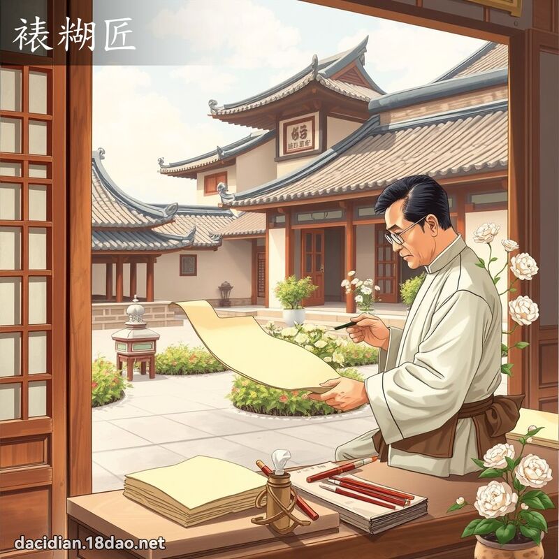 裱糊匠 - 國語大辭典配圖
