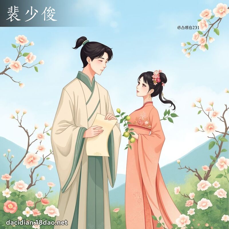 裴少俊 - 國語大辭典配圖