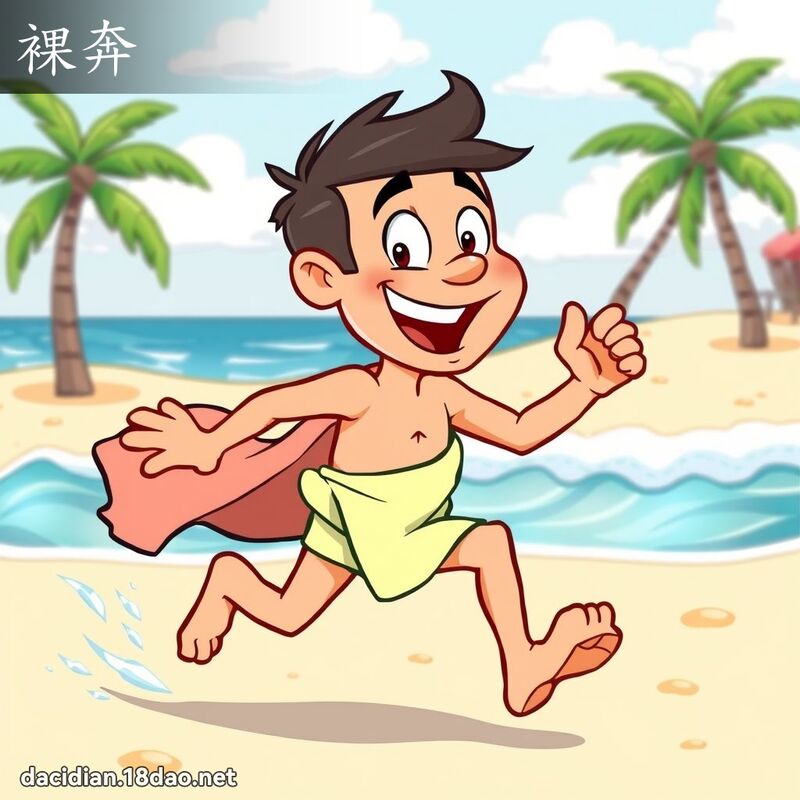 裸奔 - 国语大辞典配图