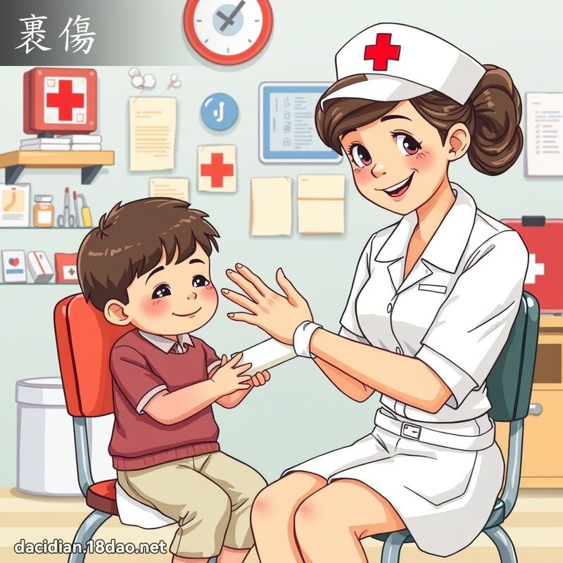 裹傷 - 國語大辭典配圖