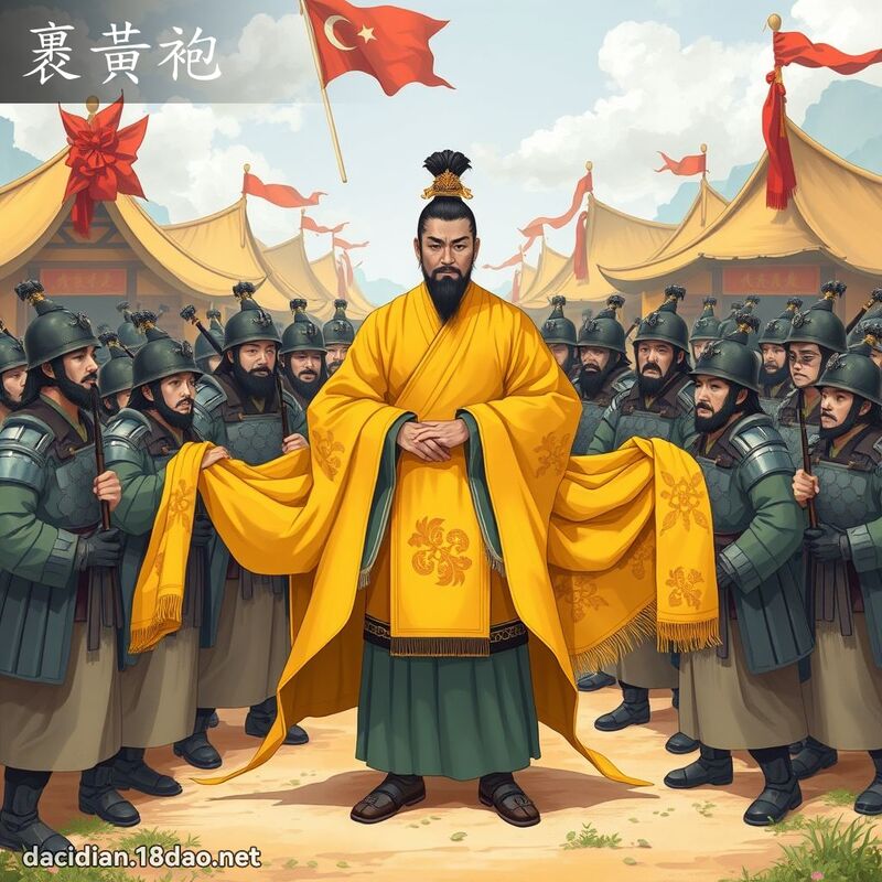 裹黄袍 - 国语大辞典配图