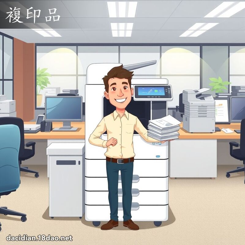 複印品 - 國語大辭典配圖