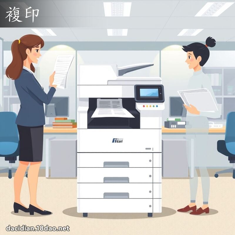 复印 - 国语大辞典配图