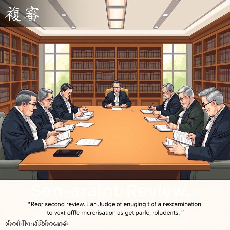 复审 - 国语大辞典配图