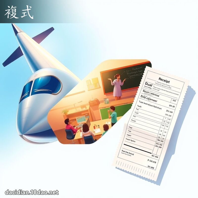 复式 - 国语大辞典配图
