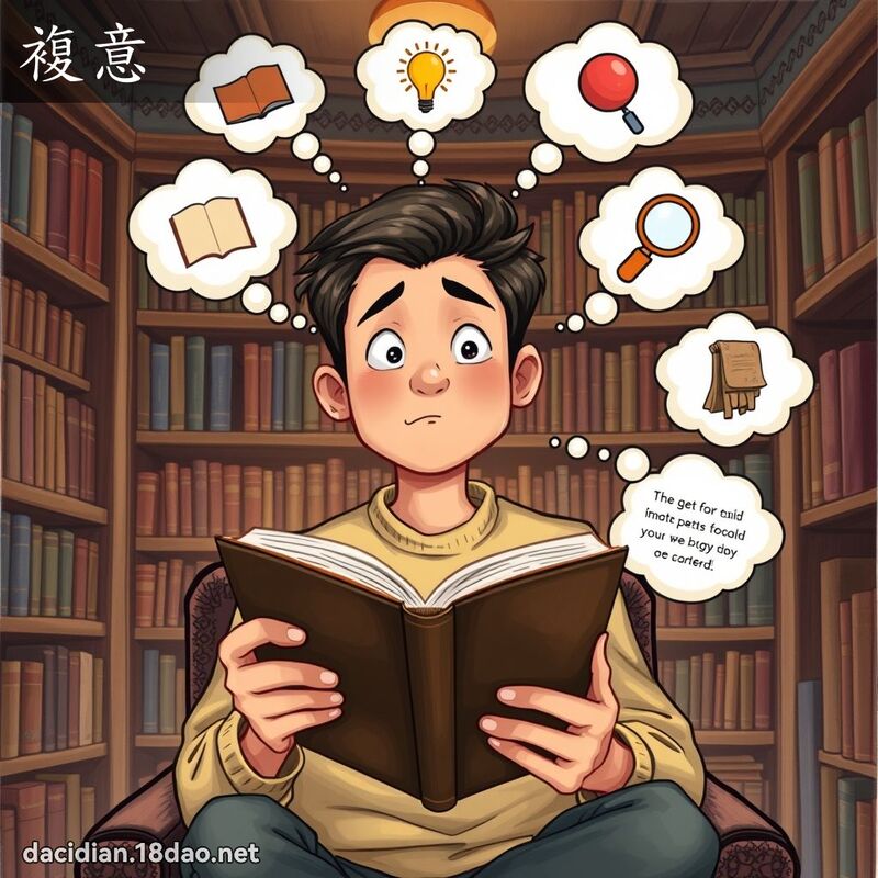 复意 - 国语大辞典配图
