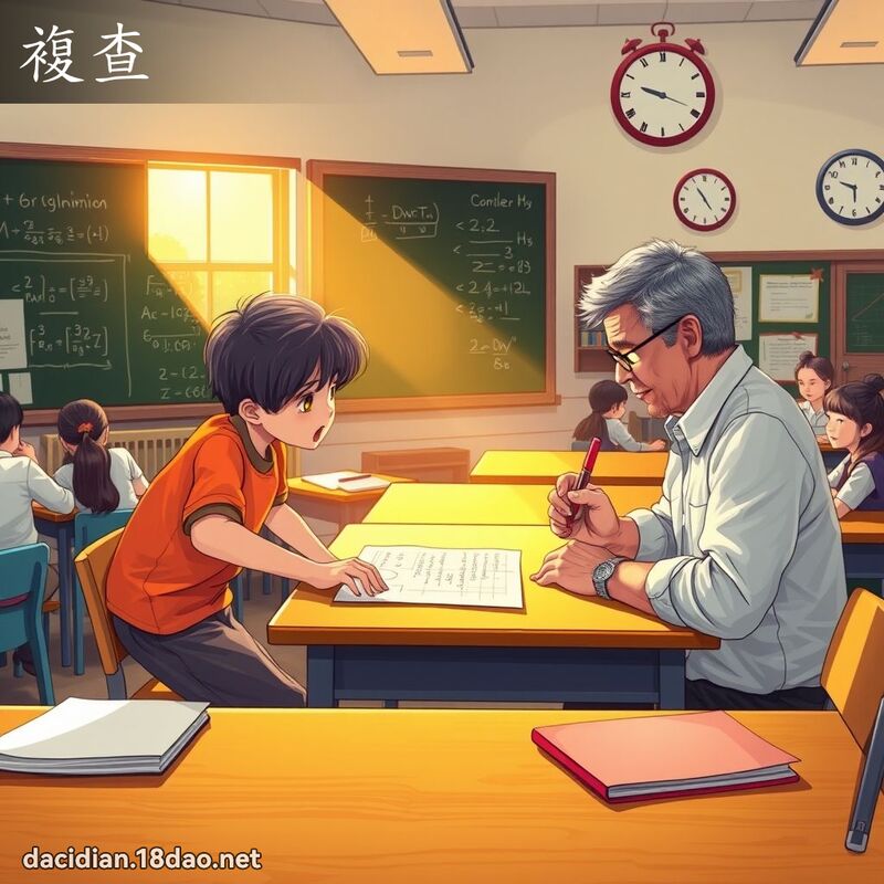 复查 - 国语大辞典配图