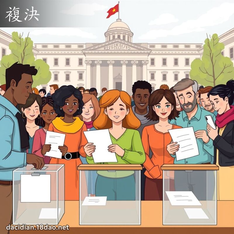 复决 - 国语大辞典配图