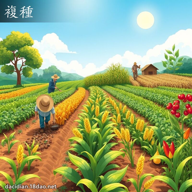 复种 - 国语大辞典配图