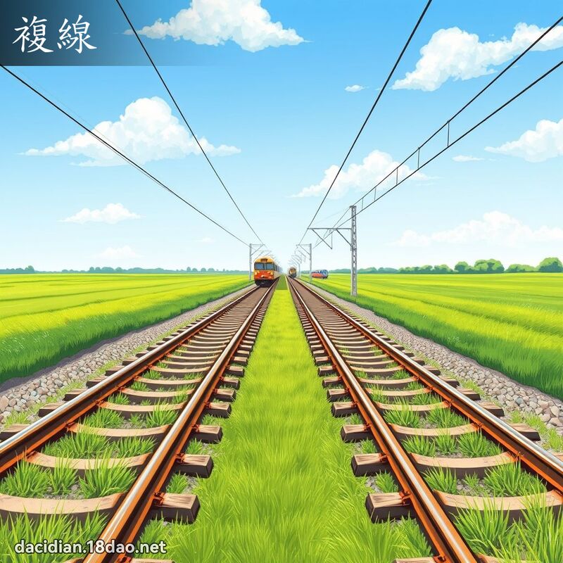 複線 - 國語大辭典配圖