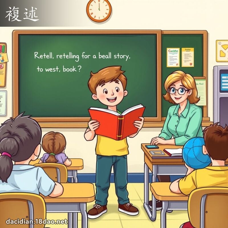 复述 - 国语大辞典配图