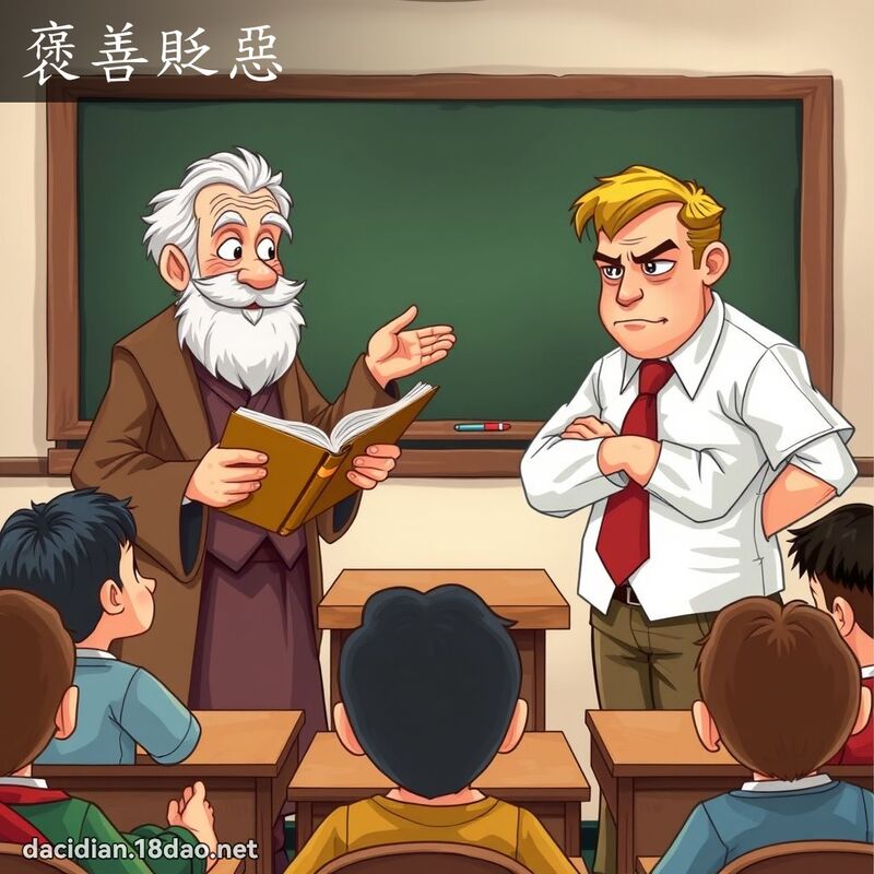 褒善貶惡 - 國語大辭典配圖