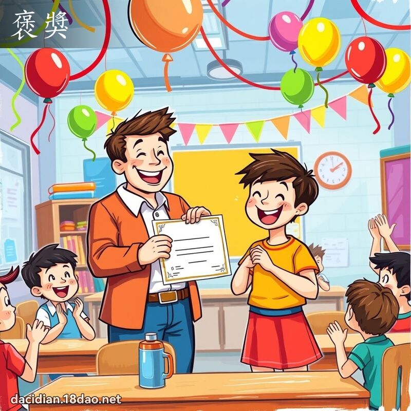 褒獎 - 國語大辭典配圖