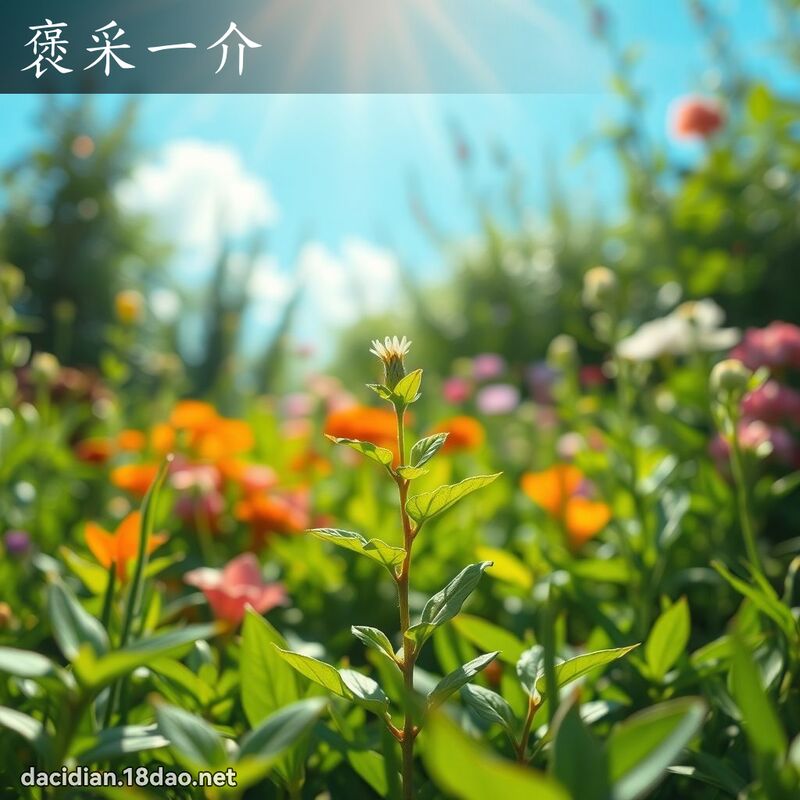 褒采一介 - 国语大辞典配图