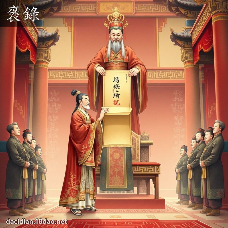 褒錄 - 國語大辭典配圖