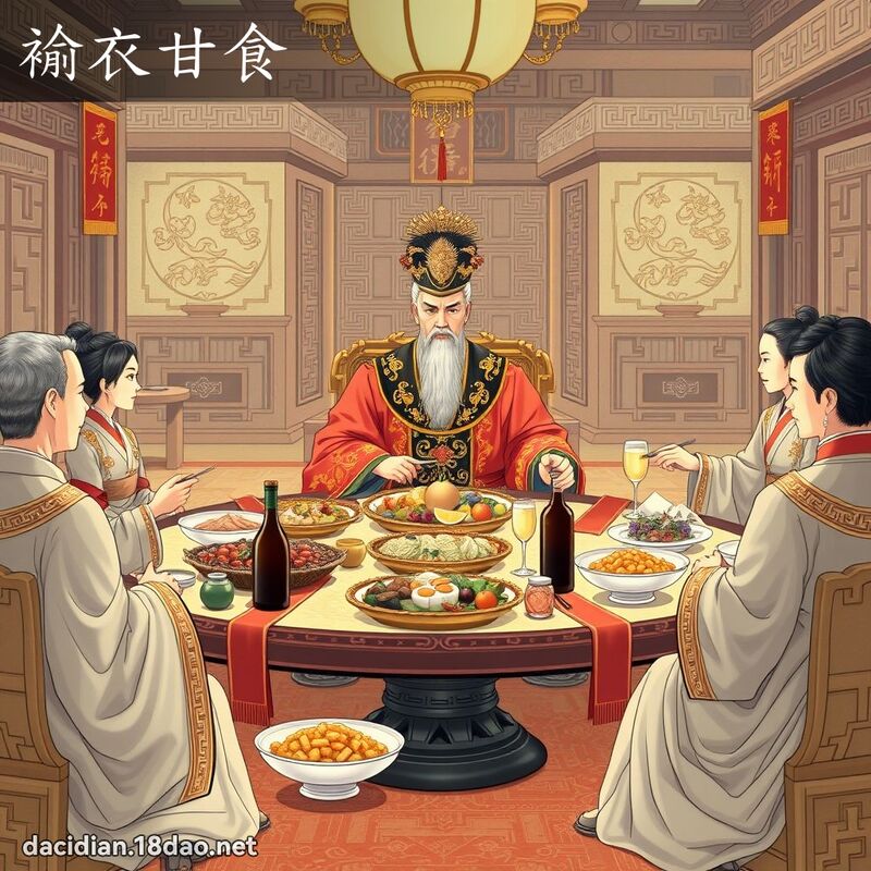 褕衣甘食 - 國語大辭典配圖