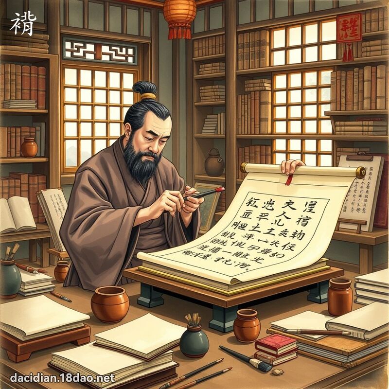 褙 - 国语大辞典配图