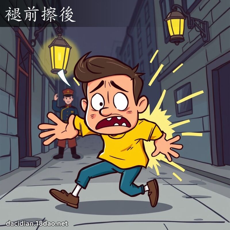 褪前擦后 - 国语大辞典配图