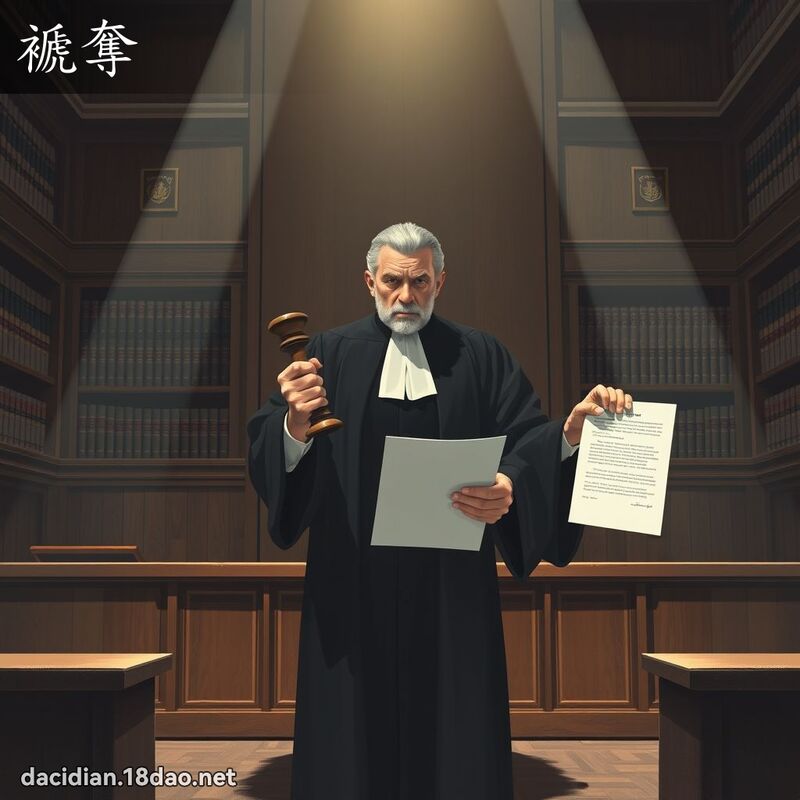 褫夺 - 国语大辞典配图