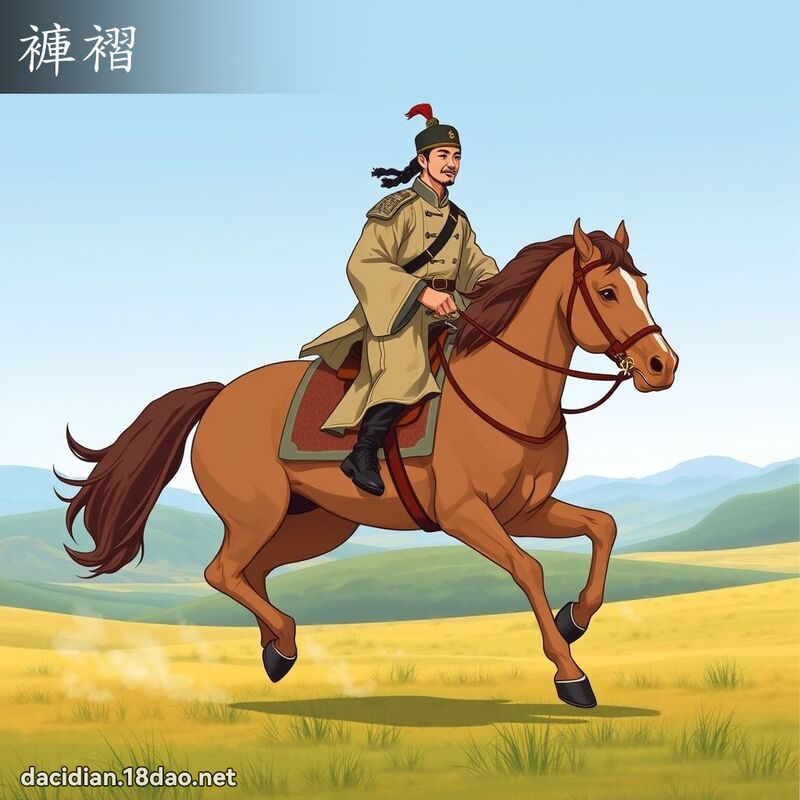 裤褶 - 国语大辞典配图