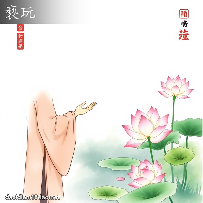 褻玩 - 国语大辞典配图
