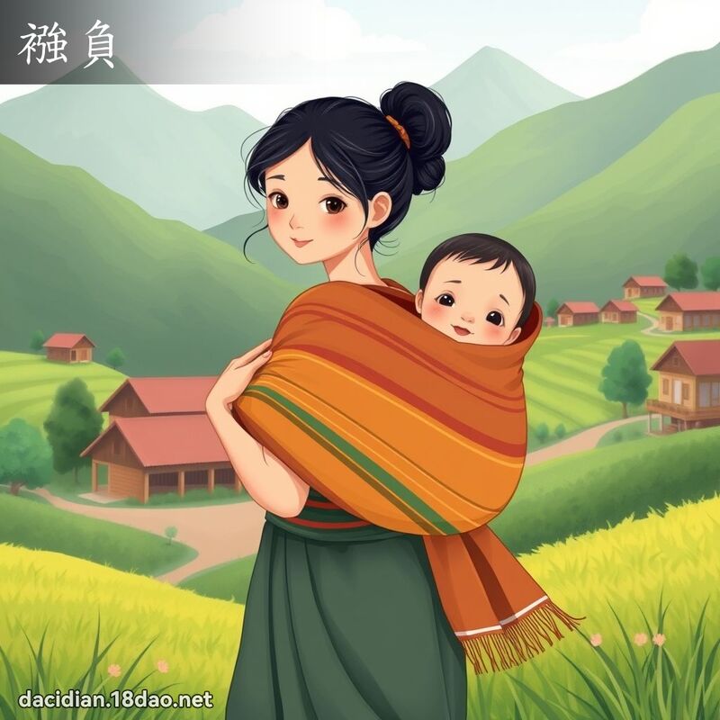 襁負 - 國語大辭典配圖