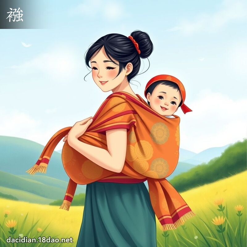 襁 - 國語大辭典配圖