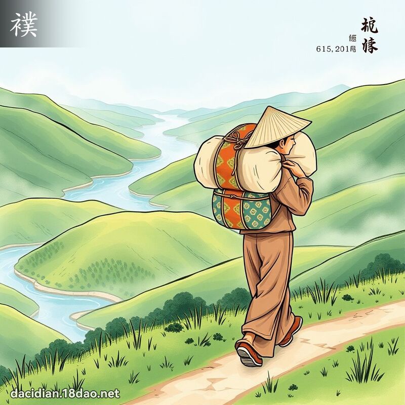 襆 - 國語大辭典配圖