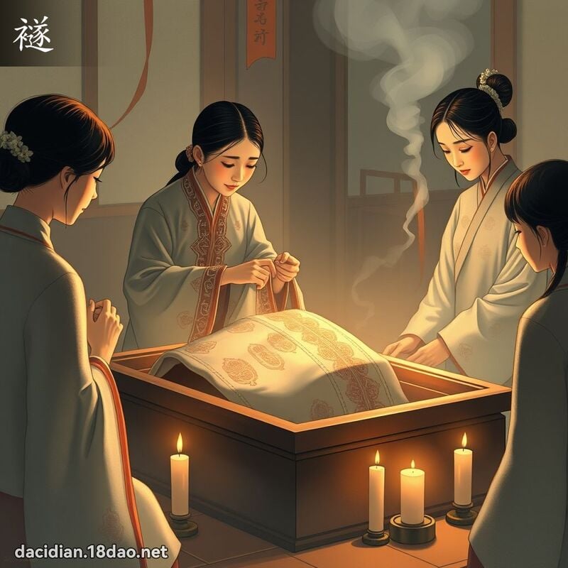 襚 - 国语大辞典配图