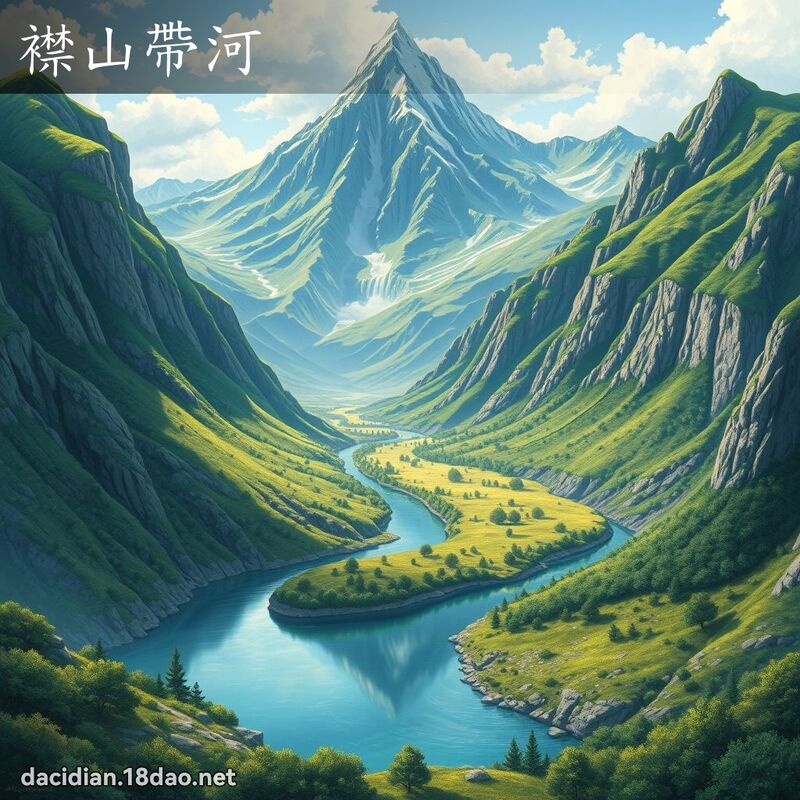 襟山带河 - 国语大辞典配图