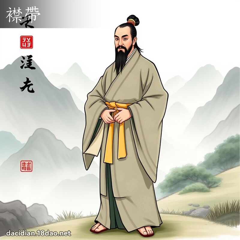 襟带 - 国语大辞典配图