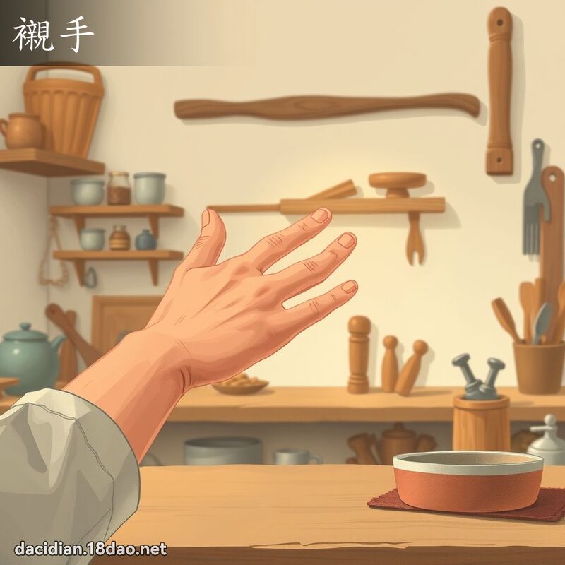 衬手 - 国语大辞典配图