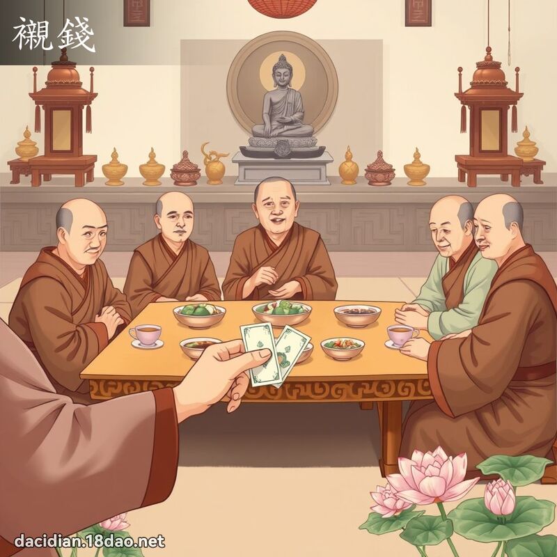襯錢 - 國語大辭典配圖