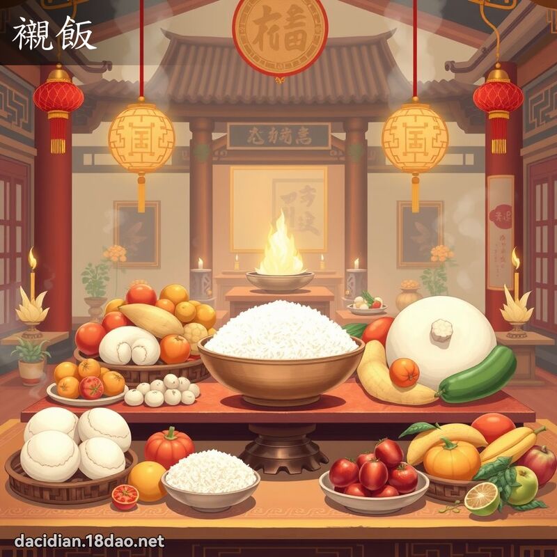 衬饭 - 国语大辞典配图